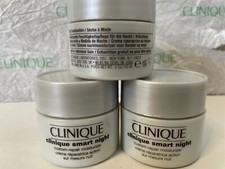 3x Clinique Smart Night Custom repair moisturizer .5oz  1.5 oz. total