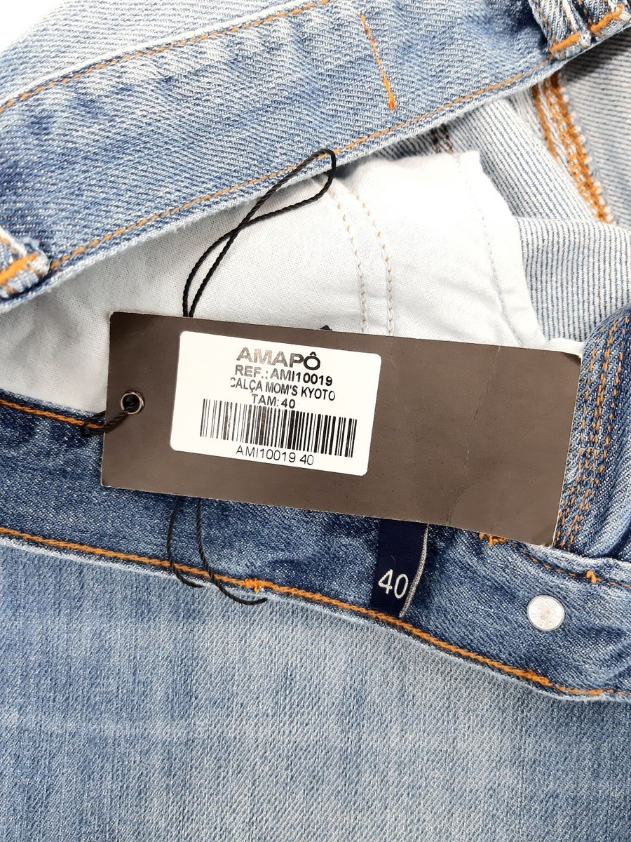 Jean Femme Amapo Skinny Taille 40 - Bleu Gris Délavé
