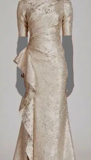 Teri jon peplum hot sale gown