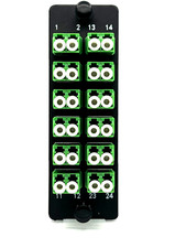 Panduit FAP12WAGDLCZ Compatible 24 Port LC SM APC OS1 / OS2 Adapter plate
