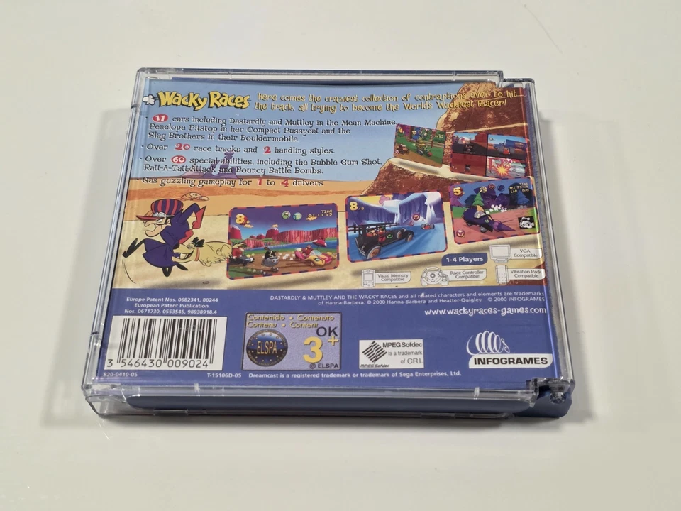 Wacky Races – SEGA Dreamcast – PAL – Boxed with Manual - Image 2 of 4