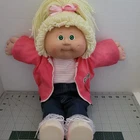 Vintage Cabbage Patch Kids 1978 1982    Blonde Hair Green Eyes Dimple READ
