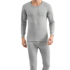 Men Thermal Underwear Set Long Johns Pants Long Sleeve Soft Underwear Kit Top Bo