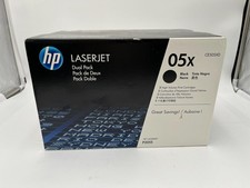 HP 05X CE505XD BLACK HIGH YIELD TONER CARTRIDGE DUAL PACK
