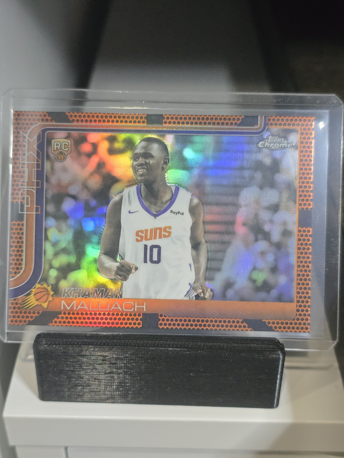 2025-26 Topps Chrome Base Basketball Refractors Khaman Maluach #260  (RC)