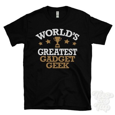 WORLD'S GREATEST GADGET GEEK T-SHIRT Computertechnik Enthusiasten Tech