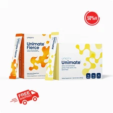 2 Boxes Unicity Unimate Dietary Supplement flavor Natural Lemon + Fierce