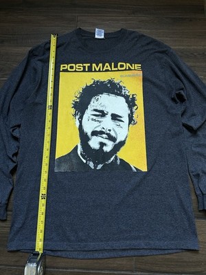 Post Malone 2018 Tour Long Sleeve Shirt Posty Co Beerbongs Bentleys, Size L