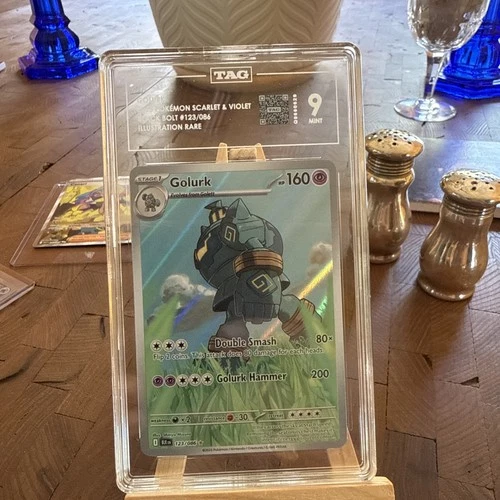 Pokemon Black Bolt GOLURK 123/086 Illustration Rare TAG 9