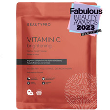 Beauty Pro Vitamin C Brightening Facial Sheet Mask - Radiance  Revitalising 22m