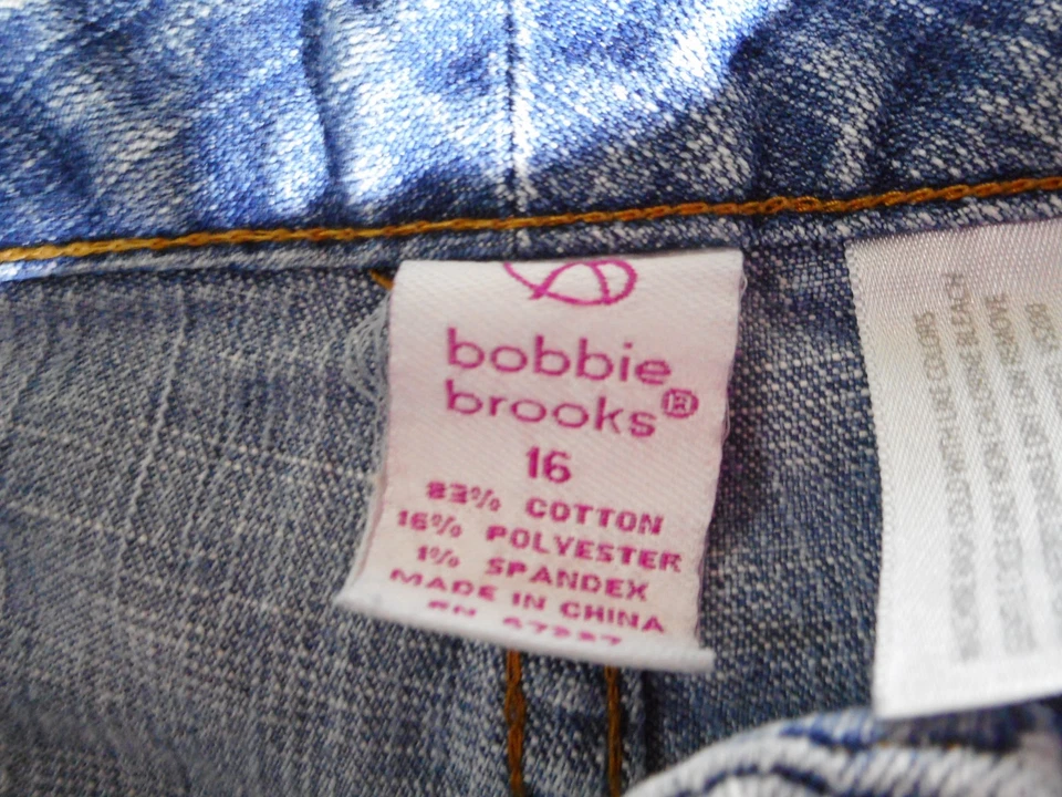 Pantalones de mezclilla para mujer Bobbie & Brooks azul lavado medio talla 16 corte boot vacaciones invierno Cas Foto 3 de 4