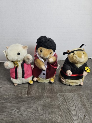 Gemmy Dancing Hamster Lot of 3 Sext Rex, Smooth, Kung Fu
