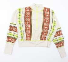 Womens UK Size L Preworn Multicoloured Pullover Sweatshirt