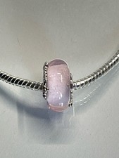Glasperle Bead Muranoglas Silberkern S925 Que...