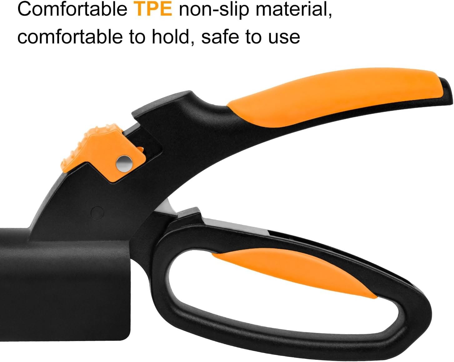 SZHLUX Grass Shears 360-Degree Swivel Blades, Ultra-Sharp Cutter Orange 