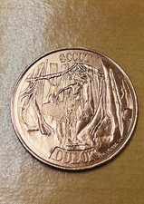 Vintage Kenner Star Wars Ewoks Cartoon Dulok Scout - Coin -