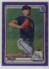 2020 Bowman Chrome Prospects Mega Box Purple Mojo Refractor /250 Kyle Muller he0