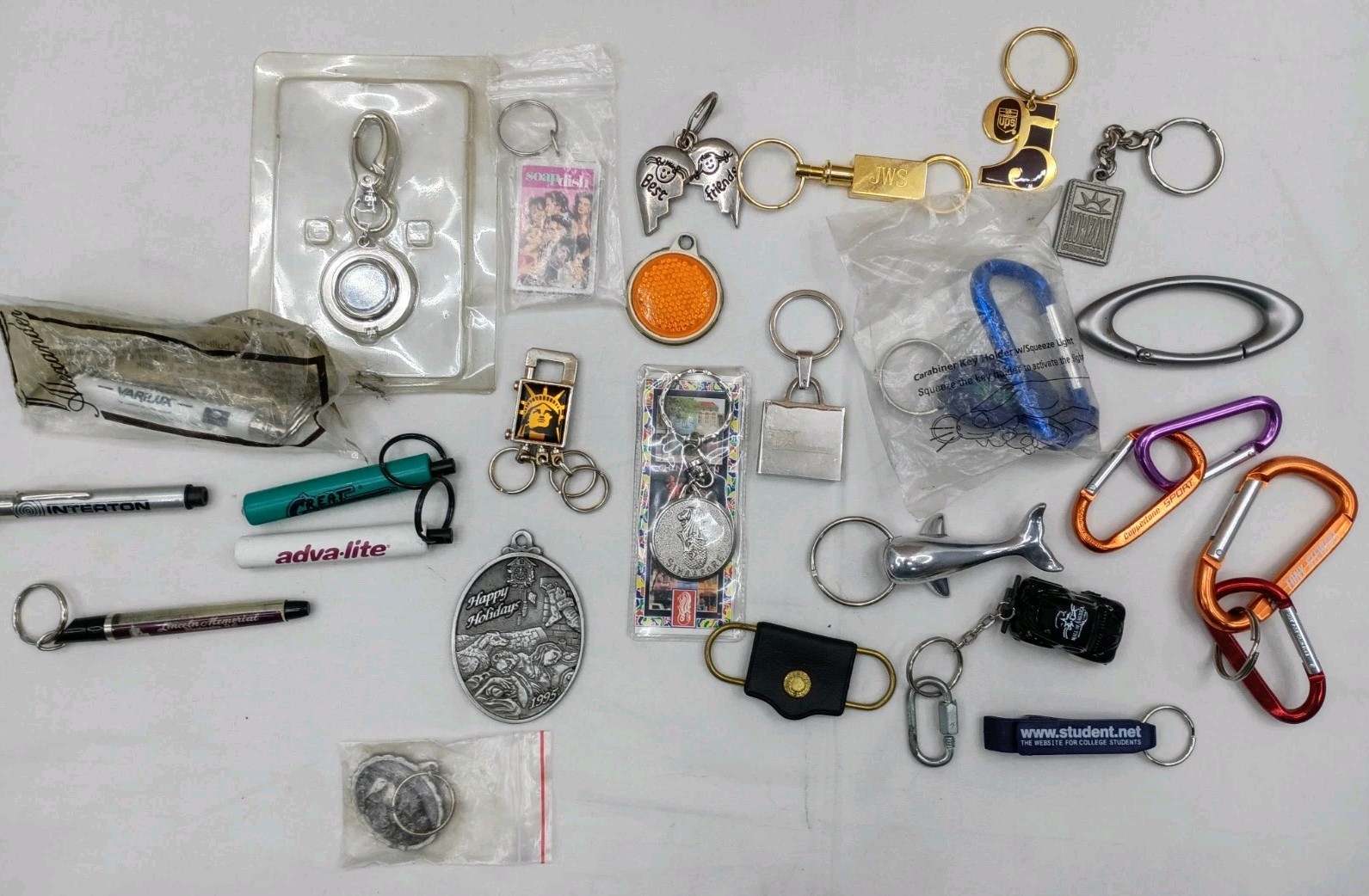 Keychain Lot Vintage to Now Mixed Novelty Advertising, Souvenir, Characters