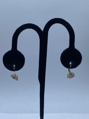 Ohrringe 14 Karat Gold blauer Edelstein zum Reparieren 1,4 g