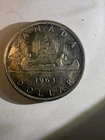1963 & 1966 Canadian Silver Dollars (2)