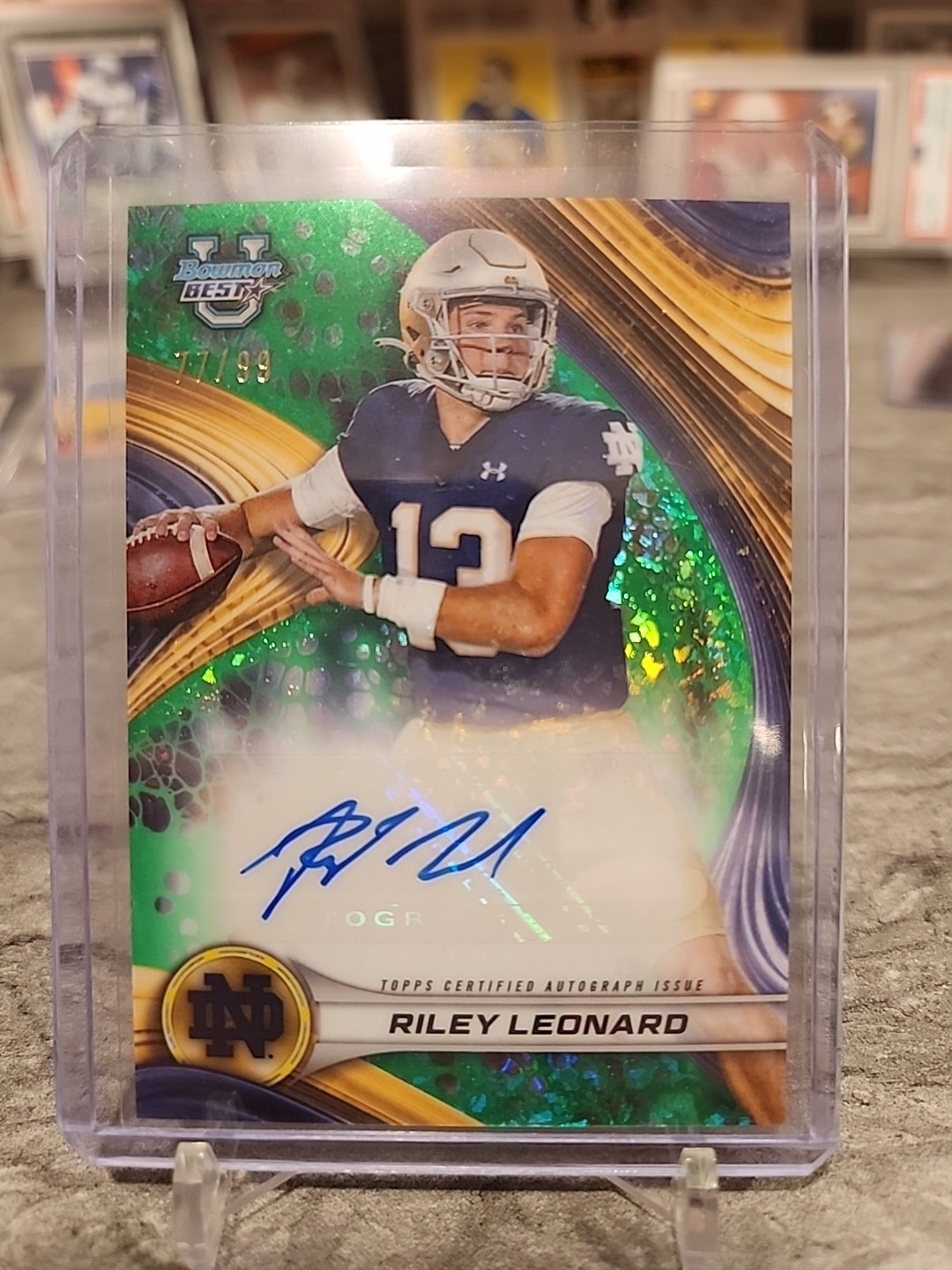 2024 Bowman's Best University - Best of 2024 Autographs Riley Leonard /99