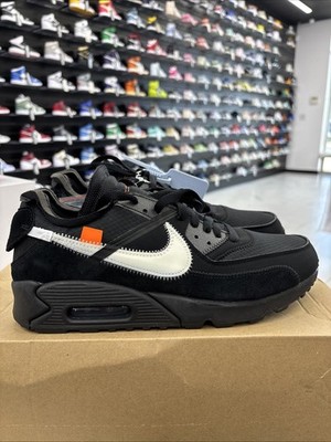 Size 9.5 - Nike Air Max 90 OFF-WHITE Black | AA7293-001 | BRAND NEW