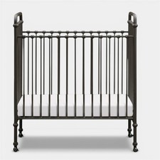 Abigail Mini Crib 3-in-1 Vintage Iron w Mattress Portable