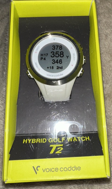 New in Box: Voice Caddie T2 Hybrid Golf  Watch, GPS/Fitness/Scorecard/Swing