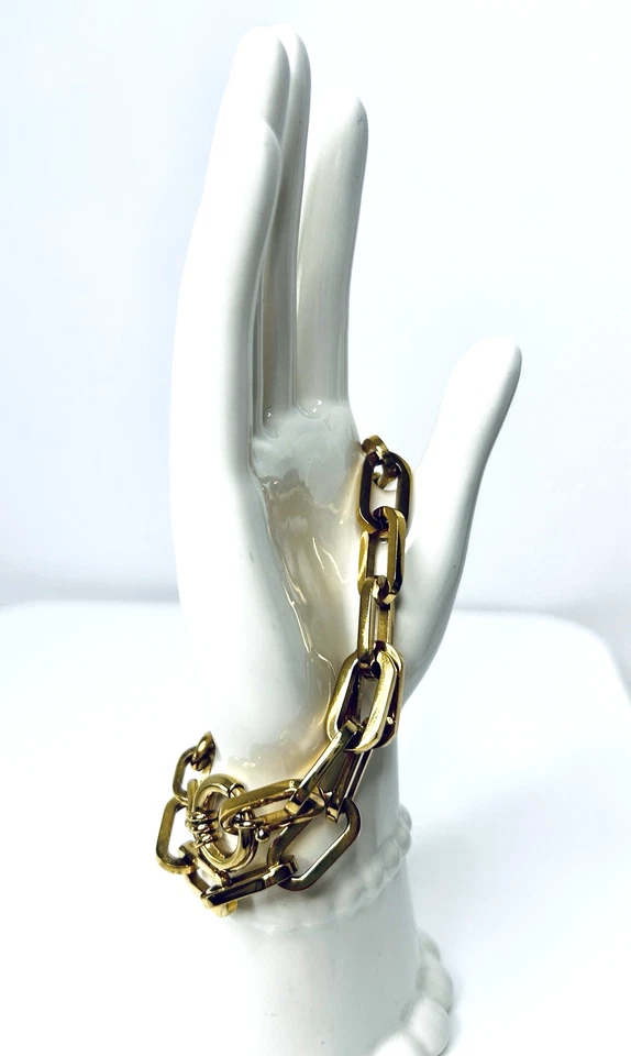 Pulsera Henri Bendel Influencer Link Charm en oro Foto 4 de 4