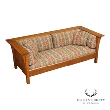 Stickley Mission Collection Oak Prairie Settle