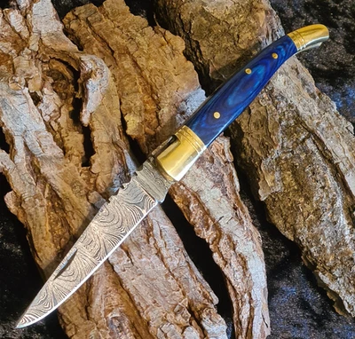 LAGUIOLE STIL Laguiole Damastmesser Taschenmesser Damast-taschenmesser Klappmesser 19cm- (LG24