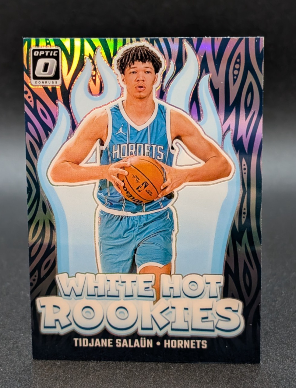 2024-25 Panini Donruss Optic White Hot Rookies Silver #3 Tidjane Salaun Hornets