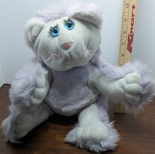 Vintage Fisher Price Purr-Tenders Plush Cat Purple Lavendar Eyelash Korea