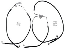 ABS Eliminator Black Vinyl Brake Line Kit for 2008-2013 Harley Touring models