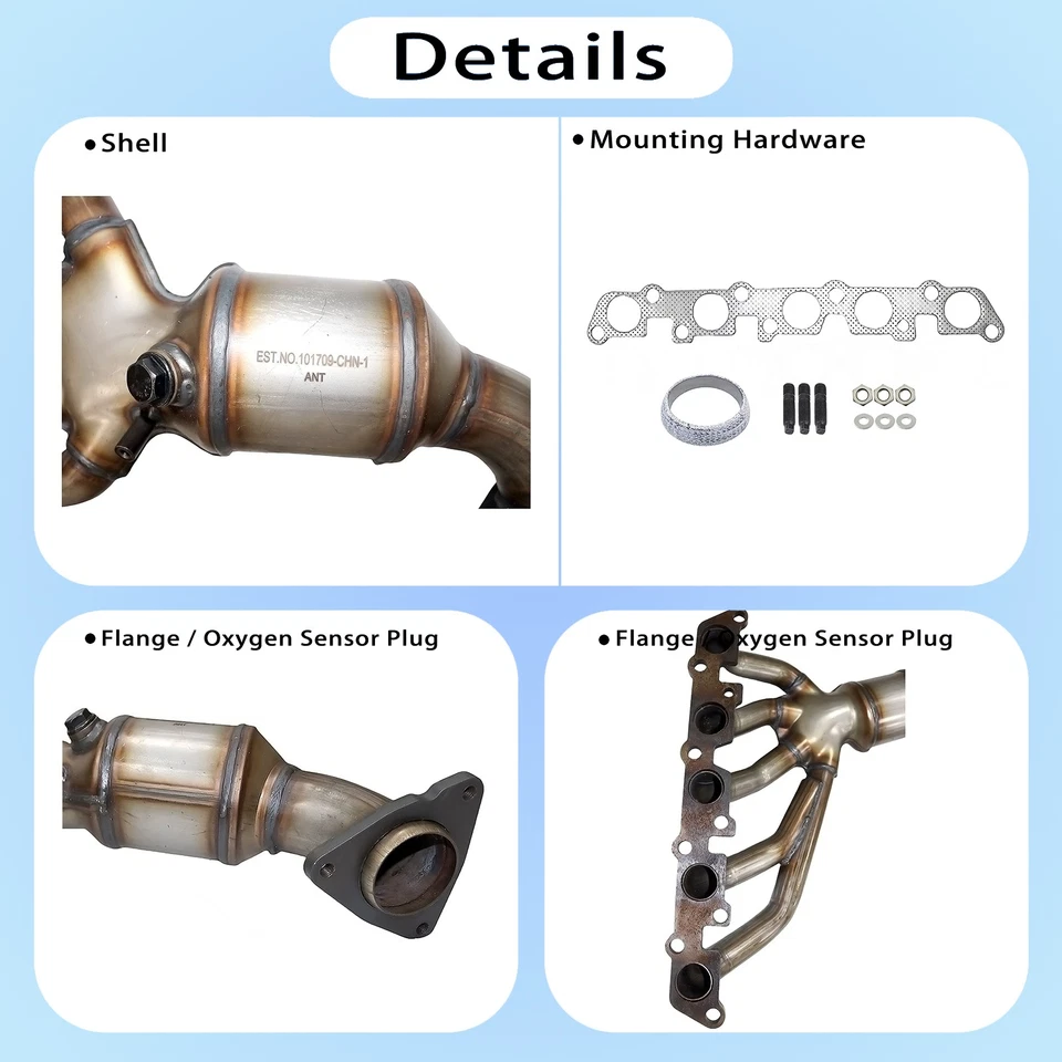 Catalytic Converters for 2006 Hummer H3 Isuzu I350 I-350 3.5L EPA Direct Fit Foto 2 de 4