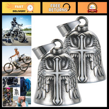 Weather-Resistant Motorcycle Bell Guardian Angel Charm - Good Luck Gremlin Bell,