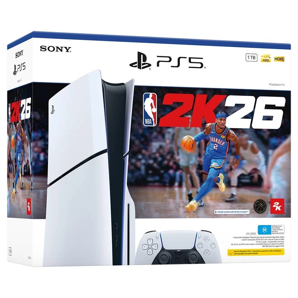 PlayStation 5 (Slim) Disc Console + NBA 2K26
