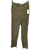 A. New. Day. Straight Olive Green High Rise Slim Hip and Thigh Pants Sz. 8L NWT