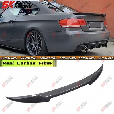 Rear Spoiler Wing Fits For BMW M3 E90 E92 E93 2008-13 Carbon Fiber/Unpainted FRP