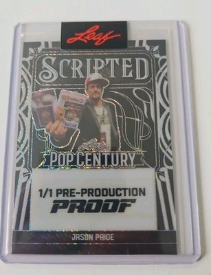 Jason Paige 1/1 2024 Leaf Pop Century Scripted Pre Production Proof