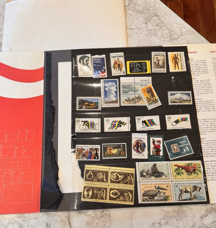 United States Postal Service Commemorative Stamp Mint Sets 1971-1992 - 22 albums - Image 3 of 4