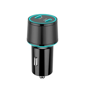 Phone Pad 20W Fast Charger Double PD USB-C Type-C Car Charging Adapter Socket