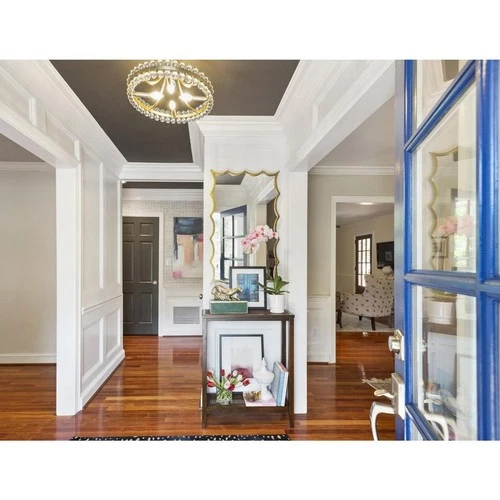 Crystorama CLO-8894-AG Clover Semi-Flush Mount Aged Brass - Picture 7 of 9