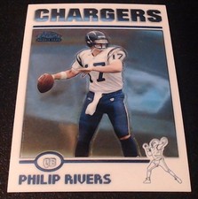 2004 Topps Chrome Rookie Card Philip Rivers #230. rookie card picture