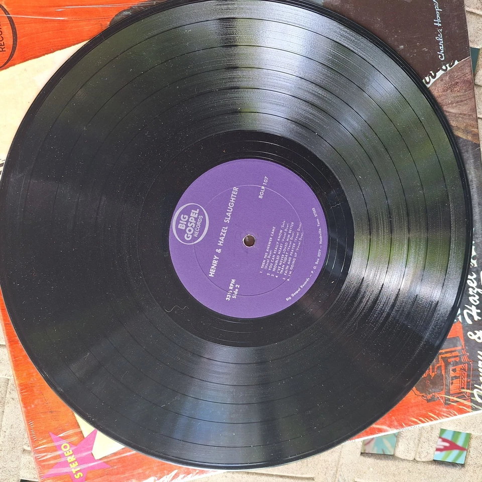 Henry & Hazel Slaughter Then The Answer Came Vinyl LP Open Shrink Gospel - Image 4 of 4