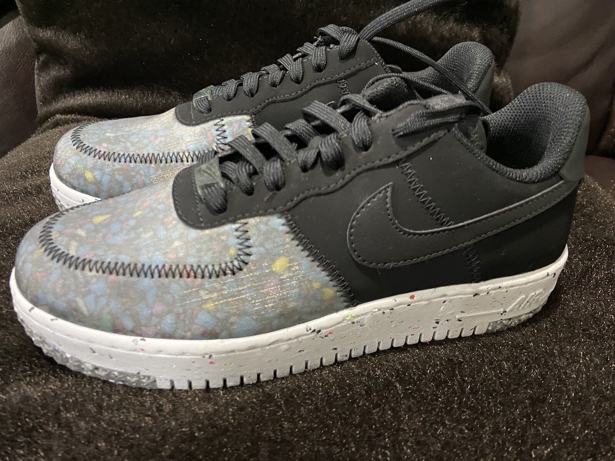 Nike Air Force Crater Low Shoes “Black Photon Dust” Recycled