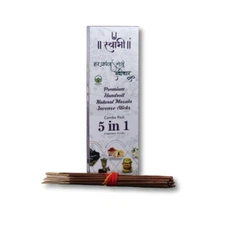 5 in 1 HANDROLL Masala Incense Stick For Puja Pack Of 4(100 gms each pack)