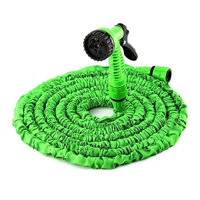 GRÜN Flexibel Erweiterbar Garten Wasserschlauch Rohr Sprühdüse 100 75 50 FUSS HQ