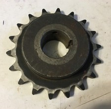 A Used 18 Tooth Sprocket with Wore Out Hole for No. 60 Roller Chain