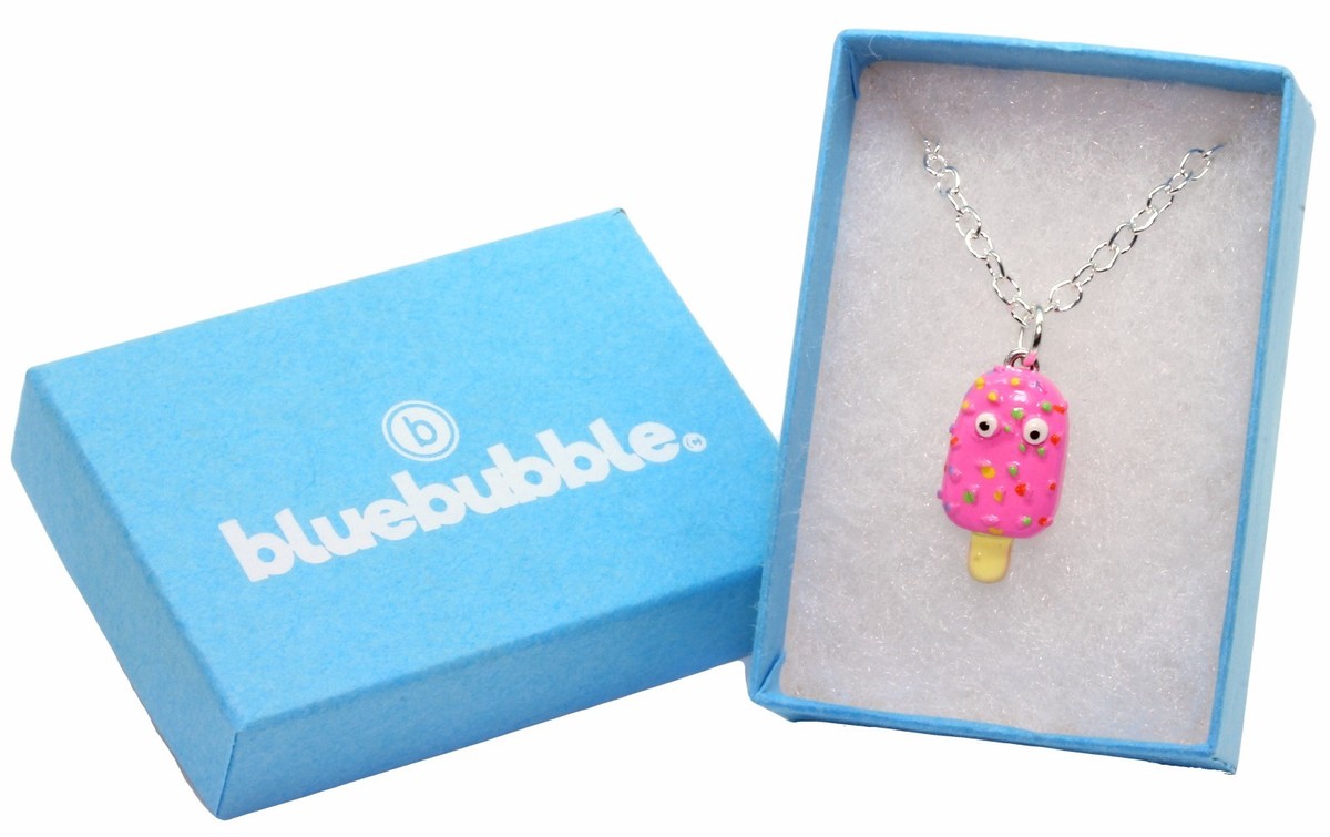 Bluebubble EISDIELE Glitzer Halskette Süß Kitsch Funky Kawaii